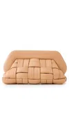 THEMOIRÈ BIOS WEAVED CLUTCH MACADAMIA