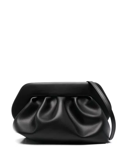 Themoirè Bios Vegan Fabric Medium Clutch In Black
