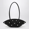 THEMOIRÈ BLACK OLIMPIA MEDIUM SHOULDER BAG