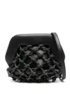 Themoirè Black Tia Clutch Bag In Black