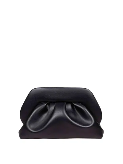 Themoirè Black Vegan Fabric Clutch Bag