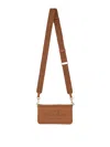 Themoirè Mini Leather Bag In Light Brown