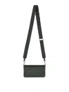 Themoirè Mini Leather Bag In Green