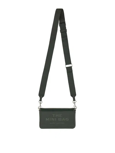 Themoirè Mini Leather Bag In Green