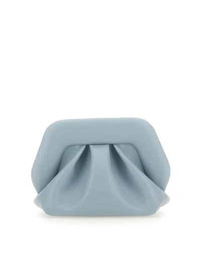 Themoirè Clutch Gea In Light Blue