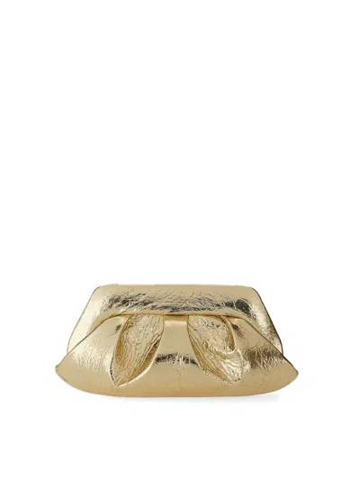 Themoirè Clutch Emera In Gold