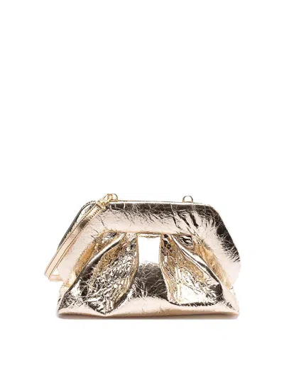 Themoirè Tia Pineapple Clutch Bag In Gold