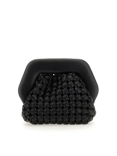 Themoirè Clutch Gea In Black