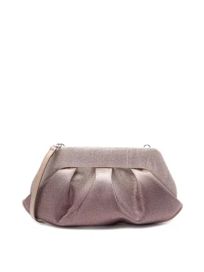 Themoirè Emera Strass Degrad Clutch Bag In Pink