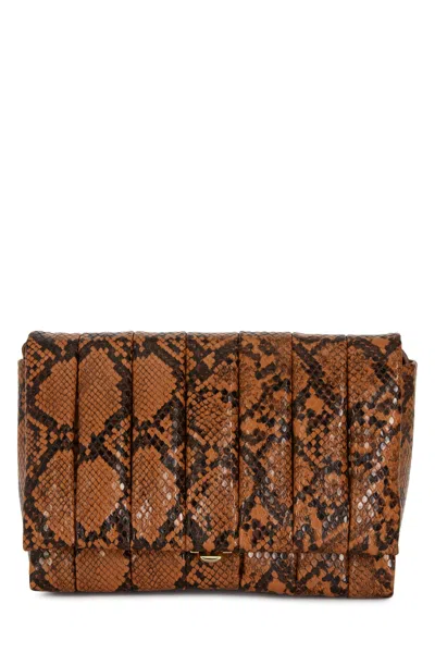 Themoirè Borse Clutch In Cappuccino