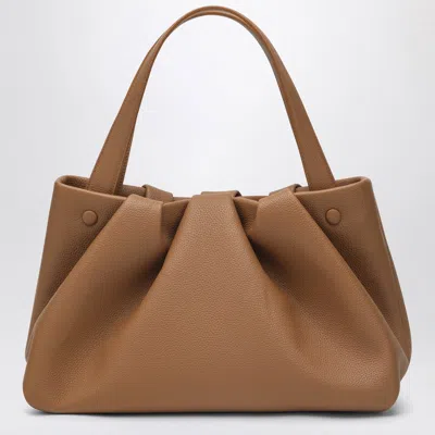 Themoirè Brown Athens Bag In Eco Leather