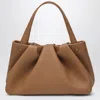 Themoirè Brown Athens Bag In Eco Leather In Beige