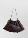 Themoirè Calipso Pleated Shoulder Bag In Brown