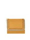 Themoirè Falabella Small Wallet In Light Brown