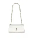 Themoirè Wallet With Chain In Silver