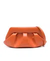 Themoirè Tia Vegan Leather Clutch In Orange