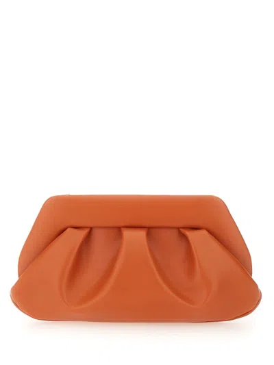 Themoirè Clutch Emera In Burnt Orange