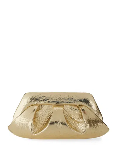 Themoirè Clutch Emera In Pineapple Gold