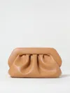 Themoirè Gathered Texture Clutch In Macadamia Tone In Brown