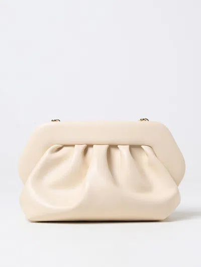 Themoirè Clutch  Woman Color Cream In 奶油色