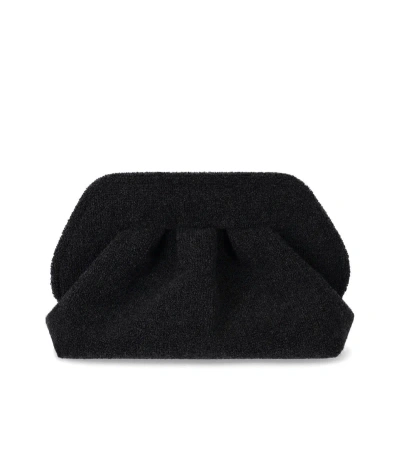 Themoirè Clutch Tia In Black