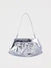 Themoirè Clutch  Woman Color Silver In Silver