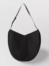 Themoirè Curved Shape Shoulder Bag With Clean Lines