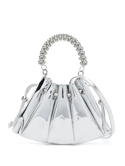 Themoirè Dafne Tote Bag In Silver
