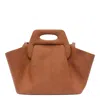 Themoirè Dhea Straw Shoulder Bag In Brown