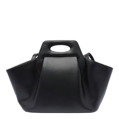 Themoirè Dhea Vegan Fabric Shoulder Bag In Black