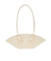 Themoirè Ivory Olympia Bag In Woven Eco-leather In Nude