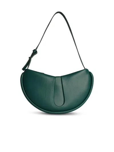 Themoirè 'ebe' Hunter Green Vegan Leather Bag