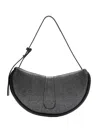 Themoirè Ebe Strass Black Shoulder Bag In Black
