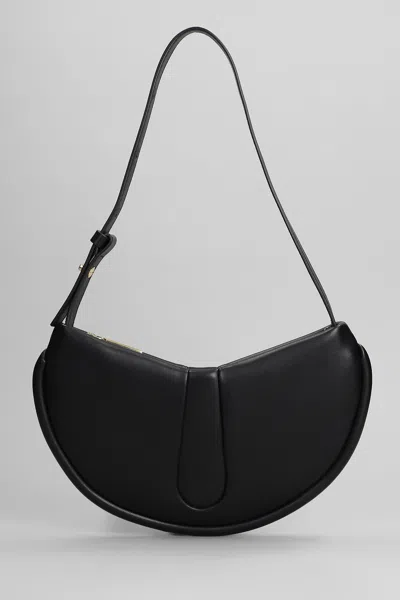 Themoirè Ebe Vegan Shoulder Bag In Black Faux Leather