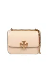 Themoirè Eleanor Shoulder Bag In Vanilla Color Leather In Cream