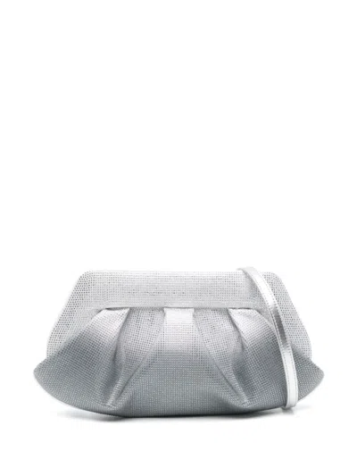 Themoirè Emera Clutch Bag In 银色