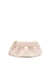 Themoirè Emera Faux Leather Clutch Bag In Beige