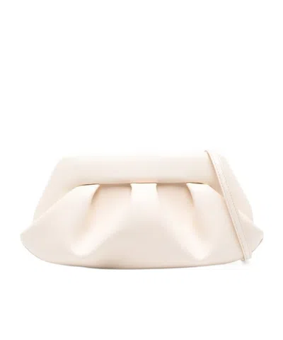 Themoirè Emera Clutch Bag In White