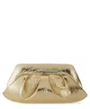 Themoirè Emera Clutch In Gold