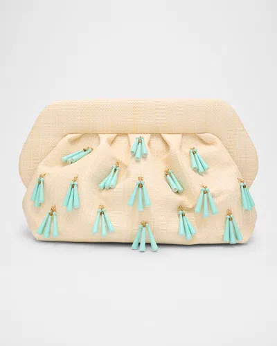 Themoirè Emera Fringe Vegan Fabric Clutch Bag