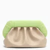 THEMOIRÈ FAUX LEATHER CLUTCH WITH DECORATIVE RUFFLES FOR WOMEN