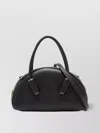 Themoirè Faux Leather Tote Bag With Gold-tone Hardware