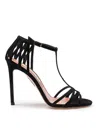 Themoirè Forever More 105 Black Suede Sandal In Black