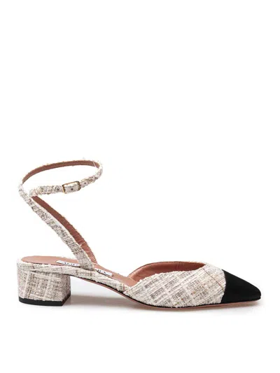 Themoirè French Flirt Pump 35 Tweed In White