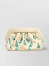 Themoirè Clutch Bios Paper Fringe Burro