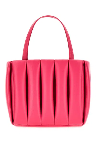 Themoirè Fuchsia Synthetic Leather Aria Handbag In Pink