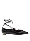 Themoirè Gabi Flat In Black Nappa Leather In Black