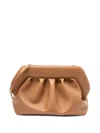 Themoirè Gathered Texture Clutch In Macadamia Tone