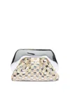 Themoirè Clutch Gea In 银色