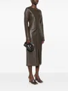 Themoirè Gea Clutch Bag In Black
